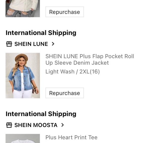 Plus Size Flap Pocket Roll Up Sleeve Denim Jacket.   New in Bag.  Size 2XL (16) - Picture 8 of 8